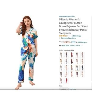 Women’s silk pajamas